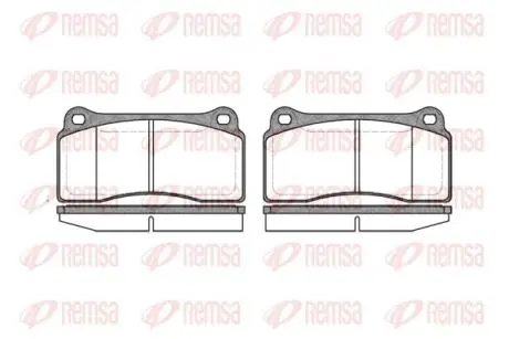 Тормозные колодки, дисковый тормоз.) REMSA 098300