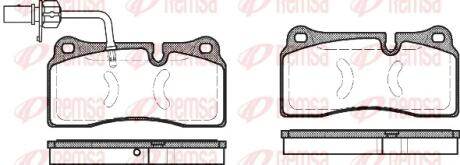 Тормозные колодки, дисковый тормоз.) REMSA 098311