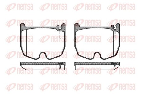 Колодки тормозные дисковые REMSA 0992.00