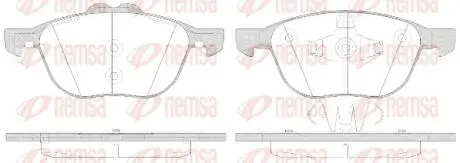Колодки тормозные дисковые REMSA 1082.50