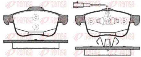 Колодки тормозные дисковые REMSA 1183.12