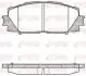 Комплект тормозных колодок из 4 шт. дисков REMSA 1224.10 (фото 1)