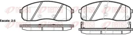 Колодки тормозные дисковые REMSA 1244.02