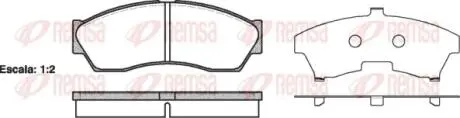 Тормозные колодки, дисковый тормоз.) REMSA 125300