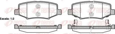 Колодки тормозные дисковые REMSA 1264.02