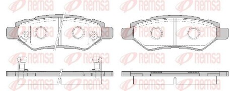 Колодки гальмівні дискові (комплект 4 шт) REMSA 1335.02 (фото 1)