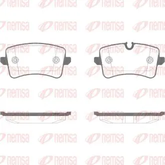 Колодки тормозные (задние) Audi A4/A5/A6/A7 07-15/Porsche Macan 14-(Lucas) Q+ (с датчиками) REMSA 134314