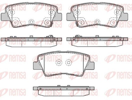 Колодки тормозные дисковые (комплект 4 шт.)) REMSA 1362.85
