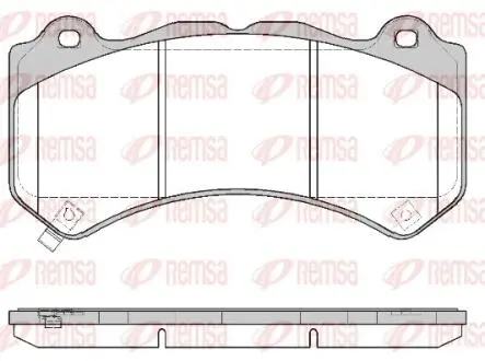 Тормозные колодки (передние) Jeep Grand Cherokee 06- REMSA 137604