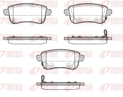 Тормозные колодки (задние) Renault Captur/Zoe 20- (TRW) REMSA 138702