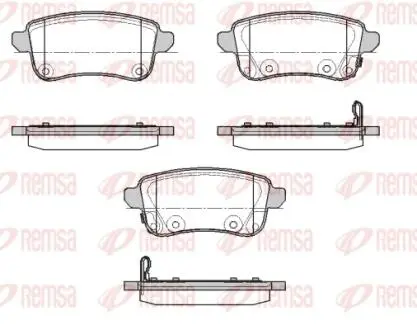 Колодки гальмівні (задні) Renault Captur/Zoe 20- (TRW) REMSA 138702
