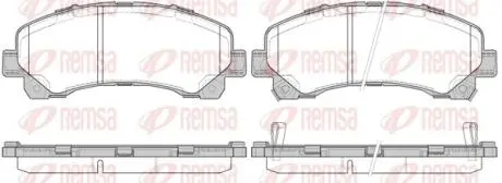 Колодки тормозные дисковые REMSA 1407.00