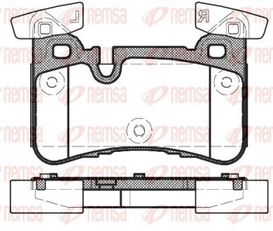 Тормозные колодки, дисковый тормоз.) REMSA 142900