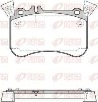 Колодки тормозные (передние) MB A-class (W176)/CLA (X117) 13-19/GLA (X156) 14- (Brembo) REMSA 146510