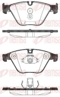 Тормозные колодки, дисковый тормоз.) REMSA 149600
