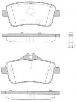 Колодка гальм. MB M-CLASS ML63 AMG 5.5 2011 -, GL-CLASS 2012 - передн. REMSA 150310