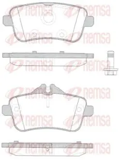 Колодка торм. MB M-CLASS ML63 AMG 5.5 2011-,GL-CLASS 2012- передн. REMSA 150310