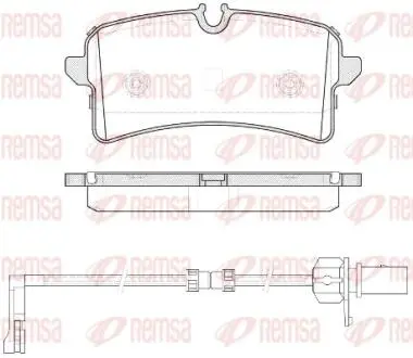 Колодки тормозные дисковые REMSA 1505.12