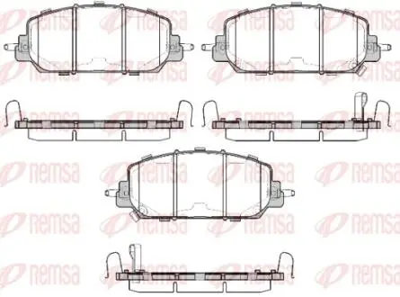 Колодки тормозные дисковые REMSA 1508.22