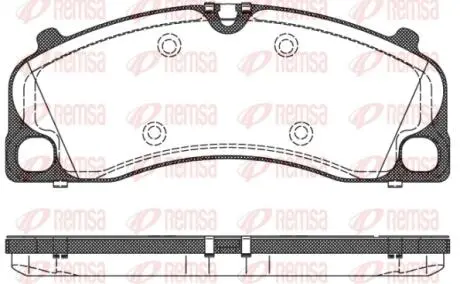 Колодки тормозные дисковые REMSA 1509.00