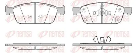 Тормозные колодки (передние) Ford Kuga II/ Connect II 12- (Teves) Q+ REMSA 151050