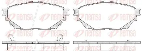 Колодки тормозные дисковые REMSA 1544.04