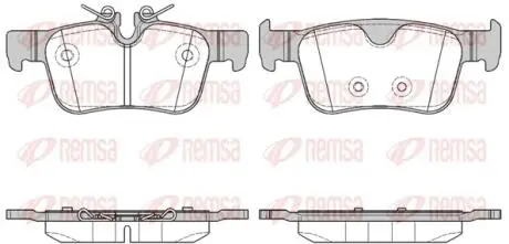 Колодки тормозные дисковые REMSA 1551.10