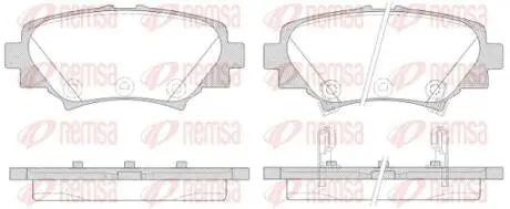 Колодки тормозные дисковые REMSA 1570.02