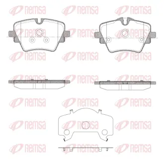 Колодки тормозные (передние) BMW 2 (U06)/X1 (U11) 21- REMSA 162500
