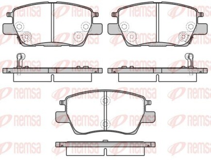 Колодки гальмівні дискові REMSA 1630.12