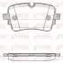 Тормозные колодки (задние) Audi A6/A7/A8/Q7/Q8/VW Touareg 18- REMSA 166810 (фото 1)