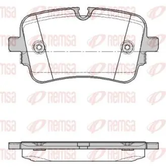 Тормозные колодки (задние) Audi A6/A7/A8/Q7/Q8/VW Touareg 18- REMSA 166810