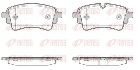 Тормозные колодки (задние) Audi A4/A6/Q5/Q7/VW Touareg 15- REMSA 166910