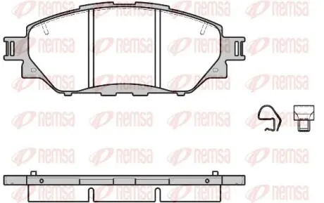 Тормозные колодки REMSA 167104