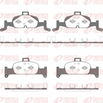 Тормозные колодки (передние) Audi A4/A5/A6/A7/Q5 15- REMSA 169110 (фото 1)