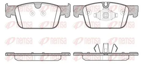 Колодки тормозные дисковые REMSA 1692.10