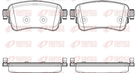 Колодки гальмівні дискові REMSA 1720.00