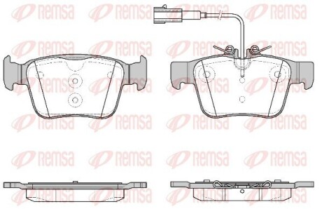 Колодки тормозные (задние) Alfa Romeo Giulia/Stelvio/Mazerati Levante 15-(с датчиком) (Teves) Q+ REMSA 172202