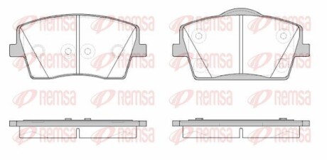 Колодки гальмівні дискові REMSA 1823.00 (фото 1)
