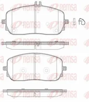 Тормозные колодки (передние) MB A-class (W177)/B-class (W247)/G-class (W463) 18-/GLA/GLE-class 19- REMSA 182600