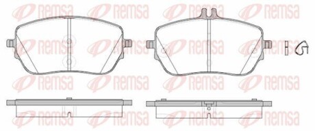 Колодки тормозные (передние) MB A-class (W177)/B-class (W247) 18- (CBI) REMSA 182700