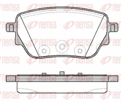 Тормозные колодки (задние) MB A-class (W177)/B-class (W247) 18-/GLA-class (C118) 19- (TRW) Q+ REMSA 183800