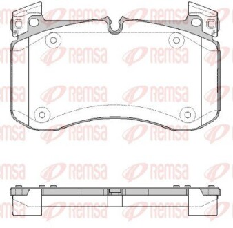 Тормозные колодки (передние) MB GLE (V167/X167)/G-class (W463) 18- (Brembo) Q+ REMSA 184000