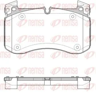 Колодки гальмівні (передні) MB GLE (V167/X167)/G-class (W463) 18- (Brembo) Q+ REMSA 184000