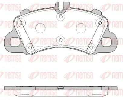 Тормозные колодки (передние) Porsche Cayenne/Cayenne Coupe 17- (Brembo) REMSA 186200