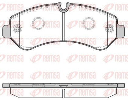 Колодки тормозные дисковые (комплект 4 шт.)) REMSA 1866.00 (фото 1)