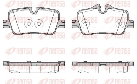 Колодки гальмівні (задні) BMW 3 (G20/G80/G28)/4 (G22/G82) 18- REMSA 187300 (фото 1)