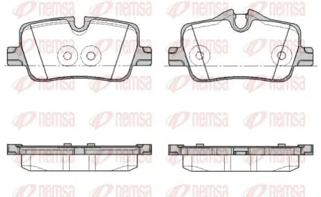 Колодки гальмівні (задні) BMW 3 (G20/G80/G28)/4 (G22/G82) 18- REMSA 187300