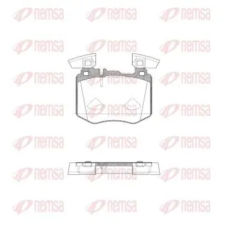 Тормозные колодки (передние) MB GLC-class (X253) 15- REMSA 188300