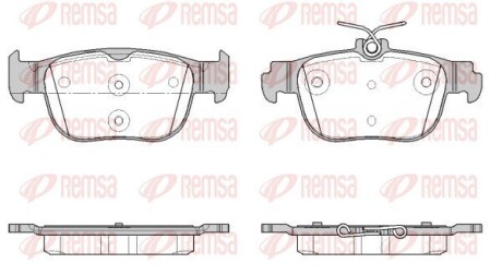 Колодки тормозные дисковые (комплект 4 шт.)) REMSA 1897.00